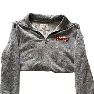 Roots - Grey Quarter Zip - M
